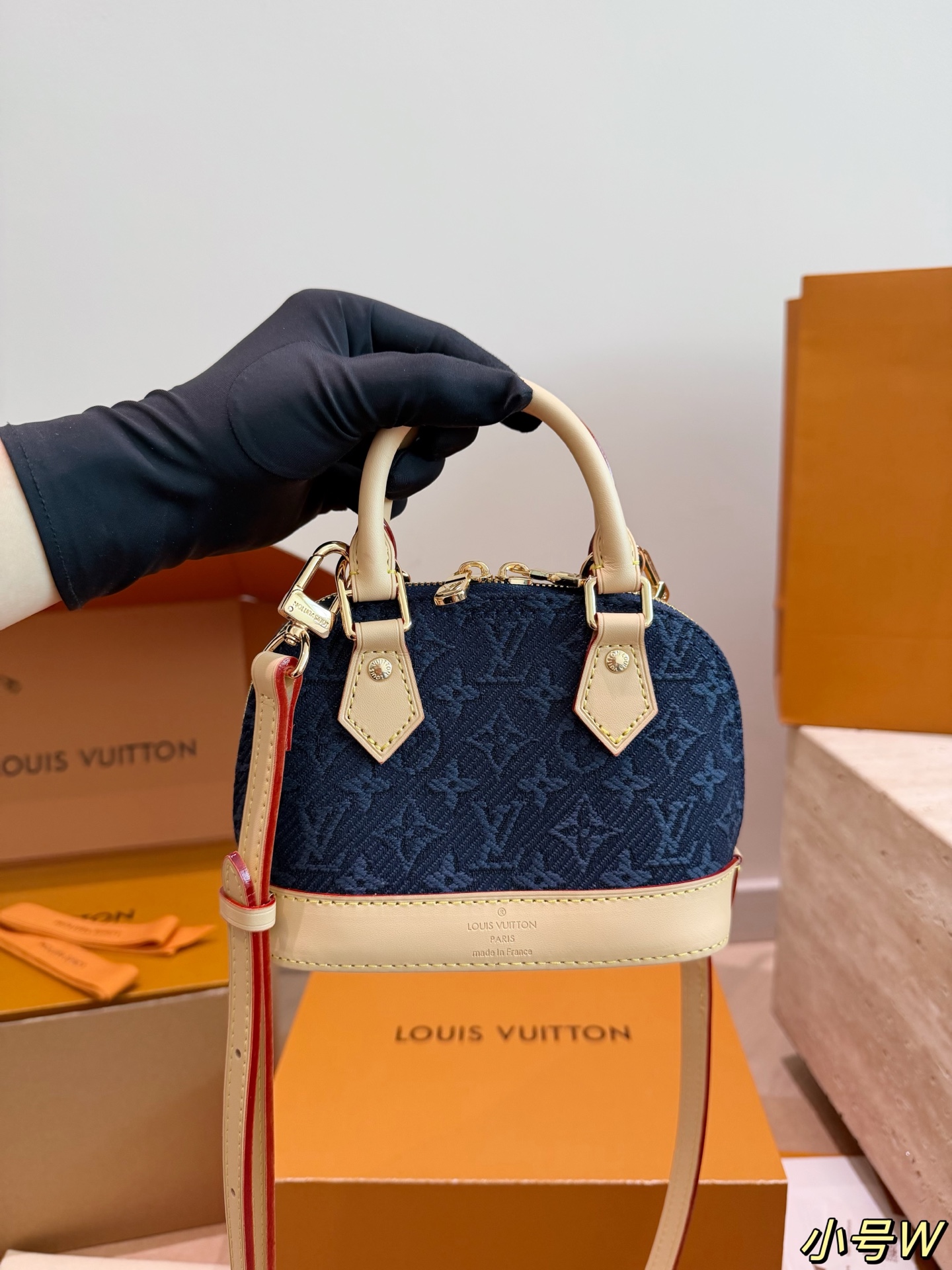 LV Alma Bb Handbag Monogram Canvas Embossed Canvas 3